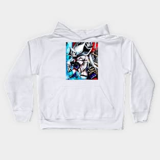 Abstract pirate woman. Kids Hoodie